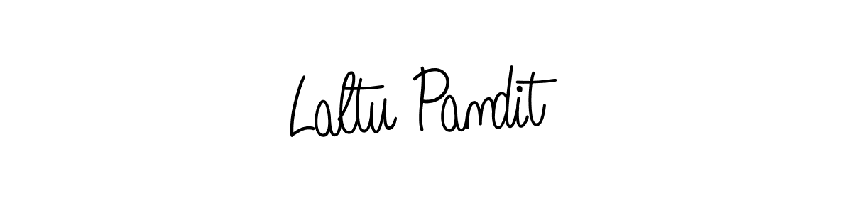 Laltu Pandit stylish signature style. Best Handwritten Sign (Angelique-Rose-font-FFP) for my name. Handwritten Signature Collection Ideas for my name Laltu Pandit. Laltu Pandit signature style 5 images and pictures png