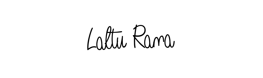 How to make Laltu Rana name signature. Use Angelique-Rose-font-FFP style for creating short signs online. This is the latest handwritten sign. Laltu Rana signature style 5 images and pictures png