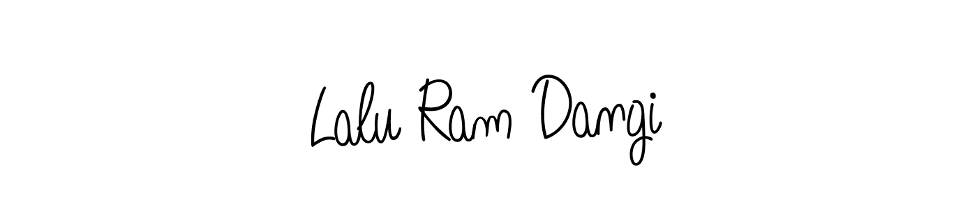 Make a beautiful signature design for name Lalu Ram Dangi. With this signature (Angelique-Rose-font-FFP) style, you can create a handwritten signature for free. Lalu Ram Dangi signature style 5 images and pictures png