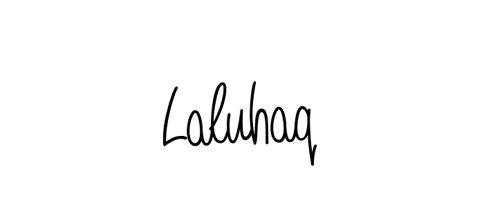 if you are searching for the best signature style for your name Laluhaq. so please give up your signature search. here we have designed multiple signature styles  using Angelique-Rose-font-FFP. Laluhaq signature style 5 images and pictures png