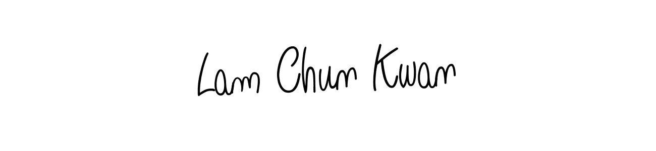 How to make Lam Chun Kwan name signature. Use Angelique-Rose-font-FFP style for creating short signs online. This is the latest handwritten sign. Lam Chun Kwan signature style 5 images and pictures png
