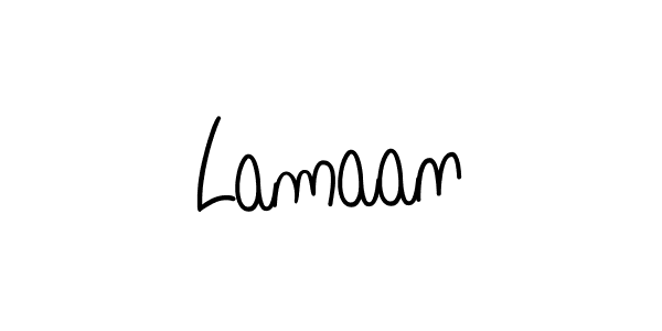 Create a beautiful signature design for name Lamaan. With this signature (Angelique-Rose-font-FFP) fonts, you can make a handwritten signature for free. Lamaan signature style 5 images and pictures png