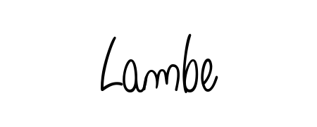 Practice writing Lambe with the flow of Angelique-Rose-font-FFP lettering. A fantastic source of inspiration for developing your personal signature style. Lambe signature style 5 images and pictures png