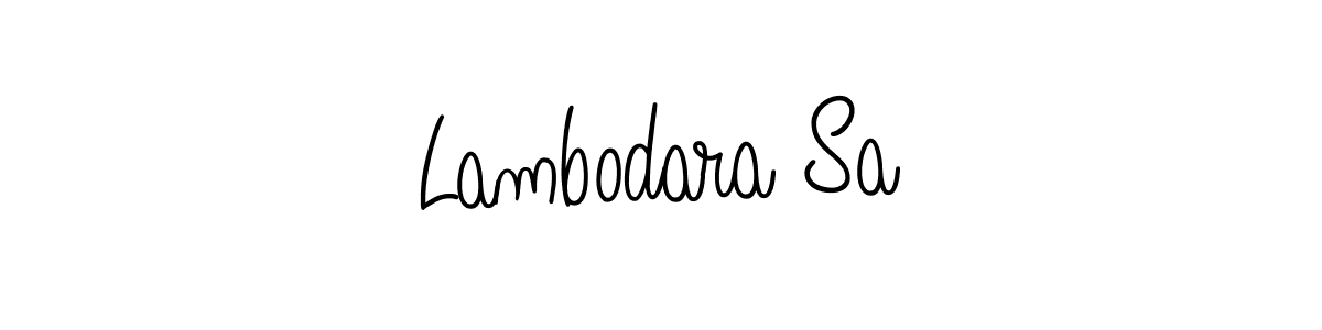 Also we have Lambodara Sa name is the best signature style. Create professional handwritten signature collection using Angelique-Rose-font-FFP autograph style. Lambodara Sa signature style 5 images and pictures png
