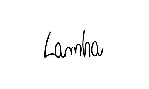 How to make Lamha signature? Angelique-Rose-font-FFP is a professional autograph style. Create handwritten signature for Lamha name. Lamha signature style 5 images and pictures png