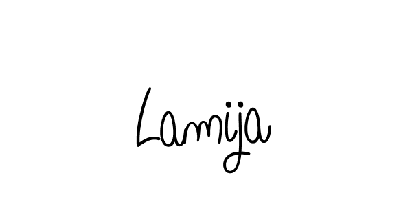 Make a beautiful signature design for name Lamija. Use this online signature maker to create a handwritten signature for free. Lamija signature style 5 images and pictures png