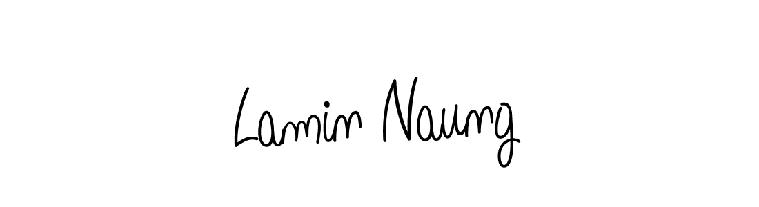 How to Draw Lamin Naung signature style? Angelique-Rose-font-FFP is a latest design signature styles for name Lamin Naung. Lamin Naung signature style 5 images and pictures png