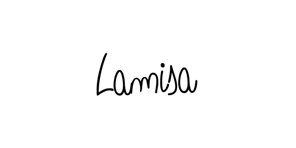 Lamisa stylish signature style. Best Handwritten Sign (Angelique-Rose-font-FFP) for my name. Handwritten Signature Collection Ideas for my name Lamisa. Lamisa signature style 5 images and pictures png