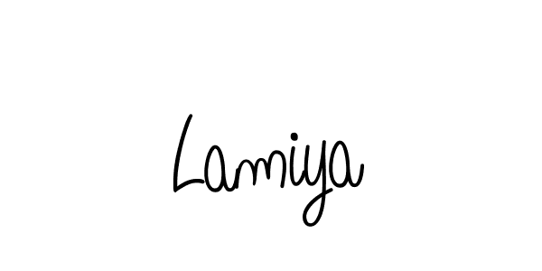 Once you've used our free online signature maker to create your best signature Angelique-Rose-font-FFP style, it's time to enjoy all of the benefits that Lamiya name signing documents. Lamiya signature style 5 images and pictures png