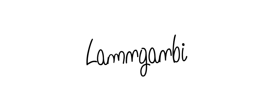 How to make Lamnganbi name signature. Use Angelique-Rose-font-FFP style for creating short signs online. This is the latest handwritten sign. Lamnganbi signature style 5 images and pictures png