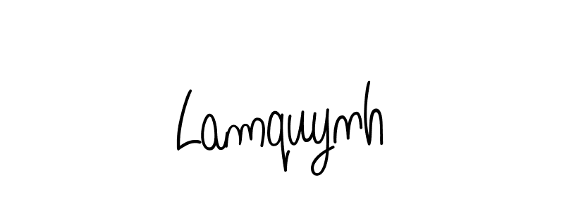 Create a beautiful signature design for name Lamquynh. With this signature (Angelique-Rose-font-FFP) fonts, you can make a handwritten signature for free. Lamquynh signature style 5 images and pictures png