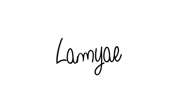 Best and Professional Signature Style for Lamyae. Angelique-Rose-font-FFP Best Signature Style Collection. Lamyae signature style 5 images and pictures png