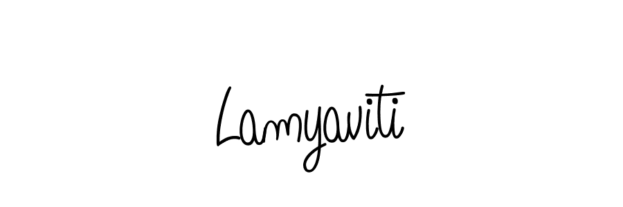 Similarly Angelique-Rose-font-FFP is the best handwritten signature design. Signature creator online .You can use it as an online autograph creator for name Lamyaviti. Lamyaviti signature style 5 images and pictures png