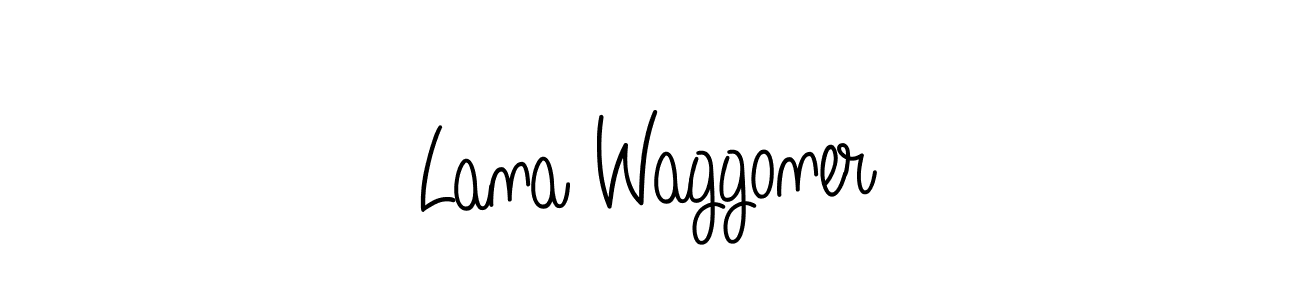 How to make Lana Waggoner signature? Angelique-Rose-font-FFP is a professional autograph style. Create handwritten signature for Lana Waggoner name. Lana Waggoner signature style 5 images and pictures png