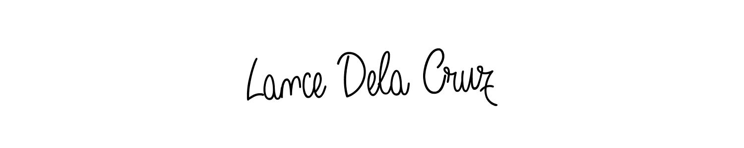 Angelique-Rose-font-FFP is a professional signature style that is perfect for those who want to add a touch of class to their signature. It is also a great choice for those who want to make their signature more unique. Get Lance Dela Cruz name to fancy signature for free. Lance Dela Cruz signature style 5 images and pictures png