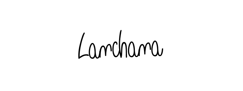 Make a beautiful signature design for name Lanchana. Use this online signature maker to create a handwritten signature for free. Lanchana signature style 5 images and pictures png