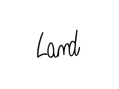 You should practise on your own different ways (Angelique-Rose-font-FFP) to write your name (Land) in signature. don't let someone else do it for you. Land signature style 5 images and pictures png