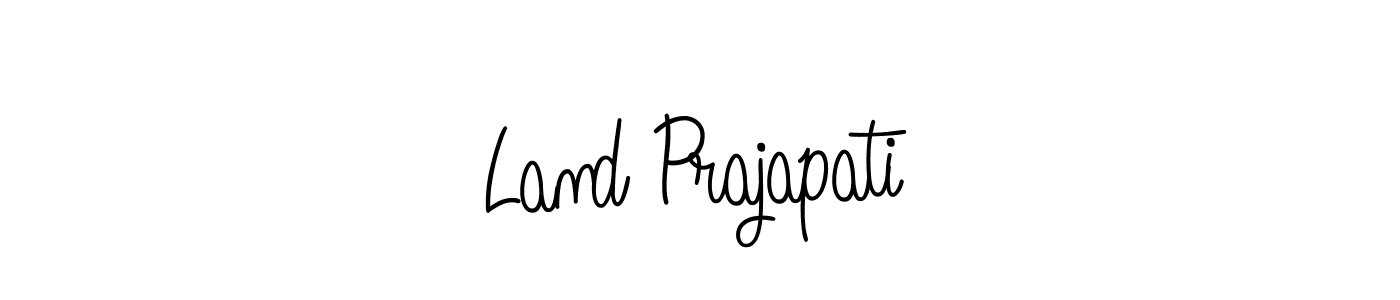 Design your own signature with our free online signature maker. With this signature software, you can create a handwritten (Angelique-Rose-font-FFP) signature for name Land Prajapati. Land Prajapati signature style 5 images and pictures png