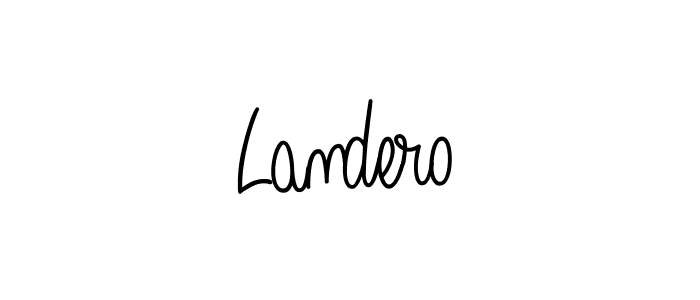 How to make Landero signature? Angelique-Rose-font-FFP is a professional autograph style. Create handwritten signature for Landero name. Landero signature style 5 images and pictures png