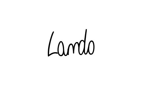How to make Lando signature? Angelique-Rose-font-FFP is a professional autograph style. Create handwritten signature for Lando name. Lando signature style 5 images and pictures png