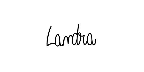 How to make Landra name signature. Use Angelique-Rose-font-FFP style for creating short signs online. This is the latest handwritten sign. Landra signature style 5 images and pictures png