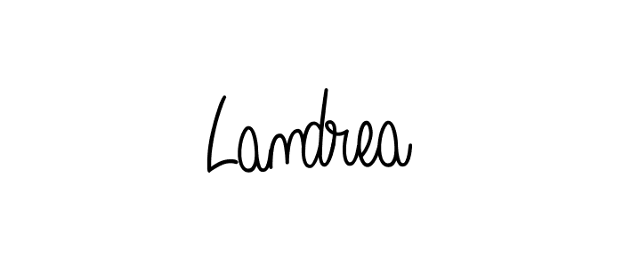 Make a beautiful signature design for name Landrea. Use this online signature maker to create a handwritten signature for free. Landrea signature style 5 images and pictures png