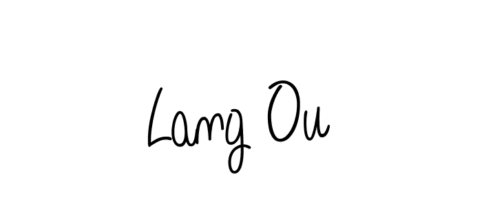 You can use this online signature creator to create a handwritten signature for the name Lang Ou. This is the best online autograph maker. Lang Ou signature style 5 images and pictures png