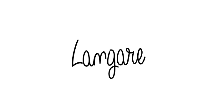 Create a beautiful signature design for name Langare. With this signature (Angelique-Rose-font-FFP) fonts, you can make a handwritten signature for free. Langare signature style 5 images and pictures png