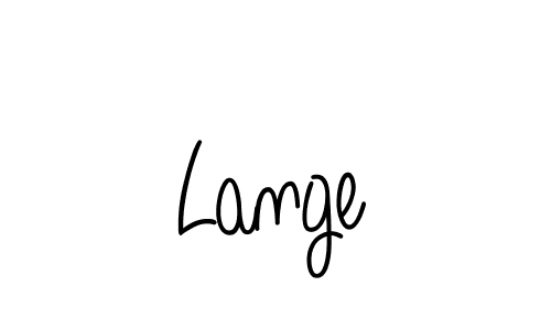 You should practise on your own different ways (Angelique-Rose-font-FFP) to write your name (Lange) in signature. don't let someone else do it for you. Lange signature style 5 images and pictures png