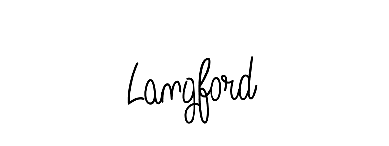 Use a signature maker to create a handwritten signature online. With this signature software, you can design (Angelique-Rose-font-FFP) your own signature for name Langford. Langford signature style 5 images and pictures png