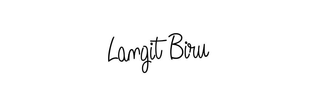 How to make Langit Biru signature? Angelique-Rose-font-FFP is a professional autograph style. Create handwritten signature for Langit Biru name. Langit Biru signature style 5 images and pictures png