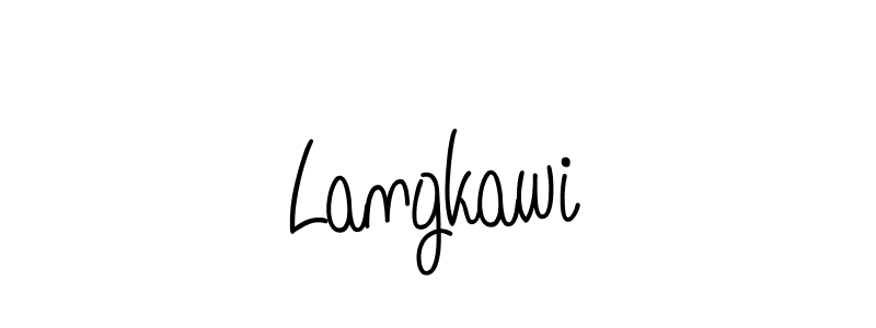 The best way (Angelique-Rose-font-FFP) to make a short signature is to pick only two or three words in your name. The name Langkawi include a total of six letters. For converting this name. Langkawi signature style 5 images and pictures png
