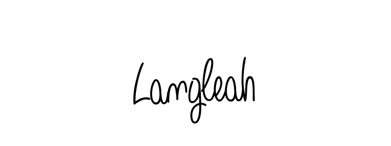 if you are searching for the best signature style for your name Langleah. so please give up your signature search. here we have designed multiple signature styles  using Angelique-Rose-font-FFP. Langleah signature style 5 images and pictures png