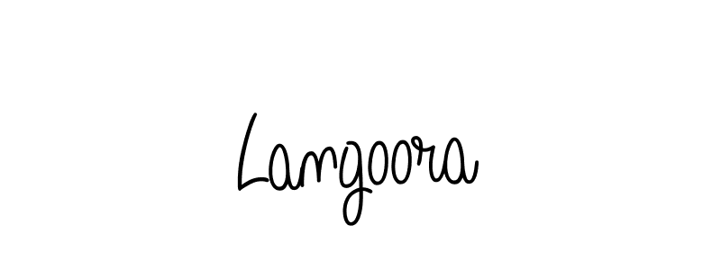 How to Draw Langoora signature style? Angelique-Rose-font-FFP is a latest design signature styles for name Langoora. Langoora signature style 5 images and pictures png