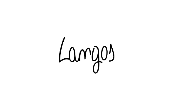 Use a signature maker to create a handwritten signature online. With this signature software, you can design (Angelique-Rose-font-FFP) your own signature for name Langos. Langos signature style 5 images and pictures png