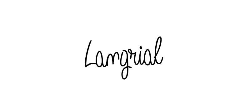 See photos of Langrial official signature by Spectra . Check more albums & portfolios. Read reviews & check more about Angelique-Rose-font-FFP font. Langrial signature style 5 images and pictures png