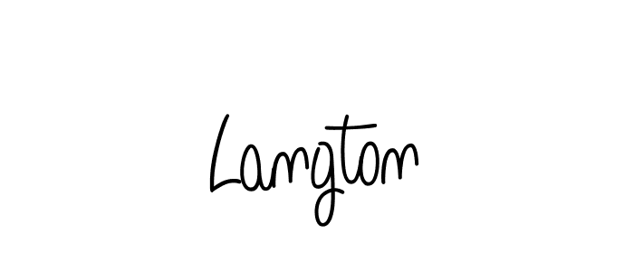 Also we have Langton name is the best signature style. Create professional handwritten signature collection using Angelique-Rose-font-FFP autograph style. Langton signature style 5 images and pictures png