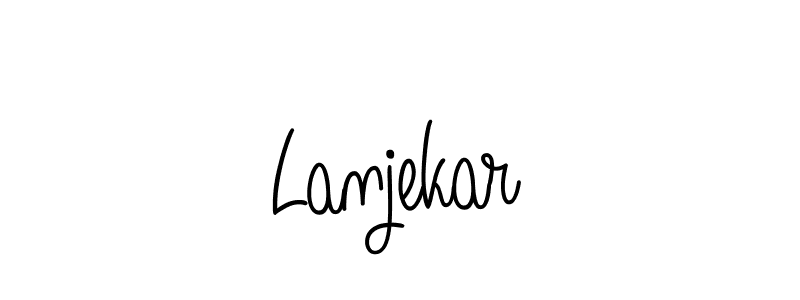 How to Draw Lanjekar signature style? Angelique-Rose-font-FFP is a latest design signature styles for name Lanjekar. Lanjekar signature style 5 images and pictures png