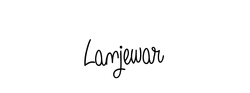 Create a beautiful signature design for name Lanjewar. With this signature (Angelique-Rose-font-FFP) fonts, you can make a handwritten signature for free. Lanjewar signature style 5 images and pictures png