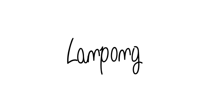 Make a beautiful signature design for name Lanpong. Use this online signature maker to create a handwritten signature for free. Lanpong signature style 5 images and pictures png