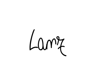 How to make Lanz signature? Angelique-Rose-font-FFP is a professional autograph style. Create handwritten signature for Lanz name. Lanz signature style 5 images and pictures png