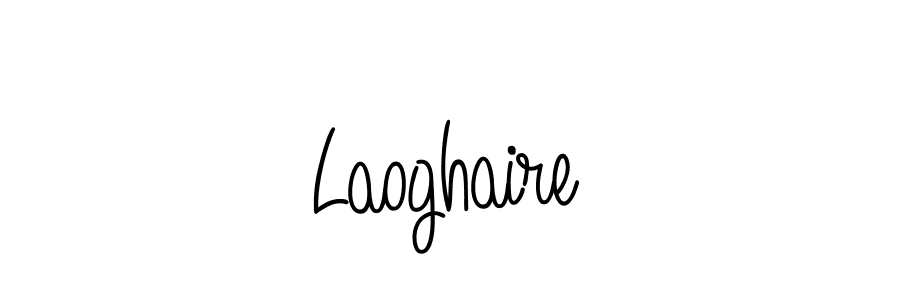 Design your own signature with our free online signature maker. With this signature software, you can create a handwritten (Angelique-Rose-font-FFP) signature for name Laoghaire. Laoghaire signature style 5 images and pictures png