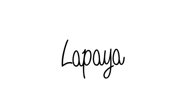 The best way (Angelique-Rose-font-FFP) to make a short signature is to pick only two or three words in your name. The name Lapaya include a total of six letters. For converting this name. Lapaya signature style 5 images and pictures png