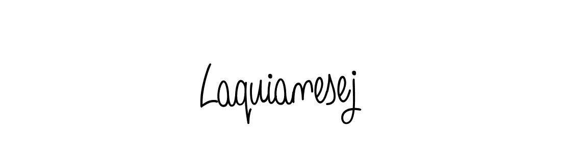 How to Draw Laquianesej signature style? Angelique-Rose-font-FFP is a latest design signature styles for name Laquianesej. Laquianesej signature style 5 images and pictures png