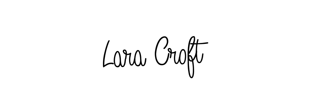 Use a signature maker to create a handwritten signature online. With this signature software, you can design (Angelique-Rose-font-FFP) your own signature for name Lara Croft. Lara Croft signature style 5 images and pictures png