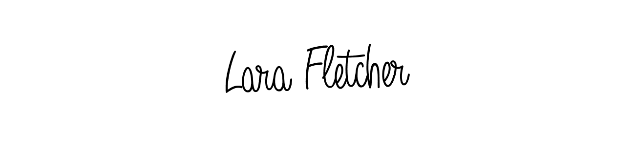 Use a signature maker to create a handwritten signature online. With this signature software, you can design (Angelique-Rose-font-FFP) your own signature for name Lara Fletcher. Lara Fletcher signature style 5 images and pictures png
