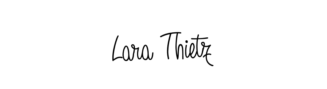 How to make Lara Thietz signature? Angelique-Rose-font-FFP is a professional autograph style. Create handwritten signature for Lara Thietz name. Lara Thietz signature style 5 images and pictures png