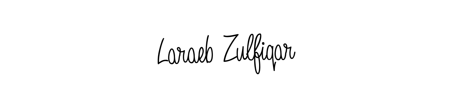 How to make Laraeb Zulfiqar signature? Angelique-Rose-font-FFP is a professional autograph style. Create handwritten signature for Laraeb Zulfiqar name. Laraeb Zulfiqar signature style 5 images and pictures png