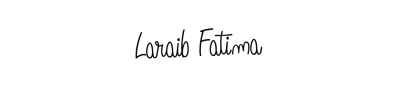 Design your own signature with our free online signature maker. With this signature software, you can create a handwritten (Angelique-Rose-font-FFP) signature for name Laraib Fatima. Laraib Fatima signature style 5 images and pictures png