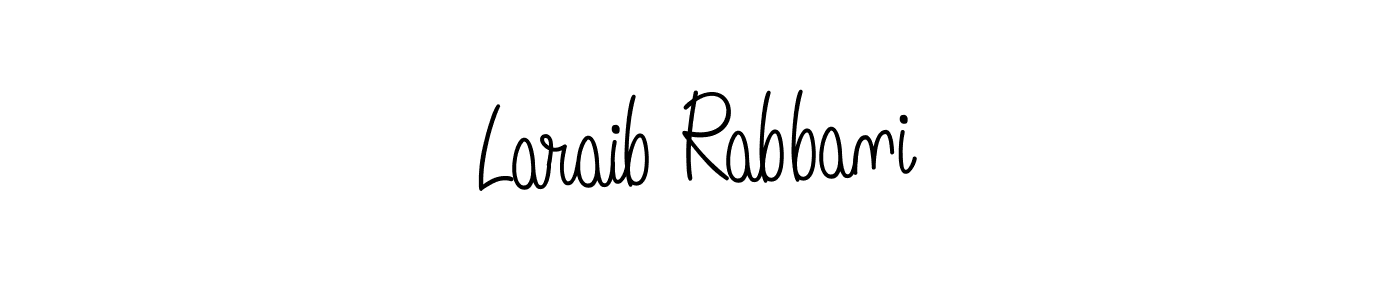 Laraib Rabbani stylish signature style. Best Handwritten Sign (Angelique-Rose-font-FFP) for my name. Handwritten Signature Collection Ideas for my name Laraib Rabbani. Laraib Rabbani signature style 5 images and pictures png